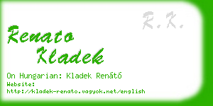 renato kladek business card